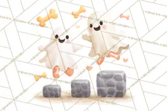 Vintage Halloween Parade Clipart PNG, Halloween Kids Png Product Image 2