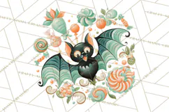 Vintage Halloween Parade Clipart PNG, Halloween Kids Png Product Image 5