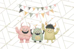 Vintage Halloween Parade Clipart PNG, Halloween Kids Png Product Image 3