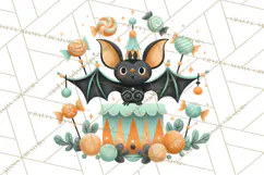 Vintage Halloween Parade Clipart PNG, Halloween Kids Png Product Image 5