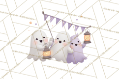 Vintage Halloween Parade Clipart PNG, Halloween Kids Png Product Image 3