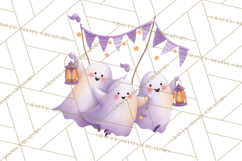 Vintage Halloween Parade Clipart PNG, Halloween Kids Png Product Image 4