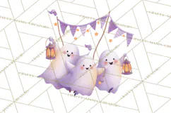 Vintage Halloween Parade Clipart PNG, Halloween Kids Png Product Image 4