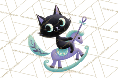 Vintage Halloween Parade Clipart PNG, Halloween Kids Png Product Image 5