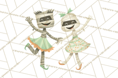 Vintage Halloween Parade Clipart PNG, Halloween Kids Png Product Image 2