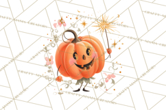 Vintage Halloween Parade Clipart PNG, Halloween Kids Png Product Image 2