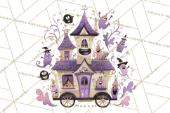 Vintage Halloween Parade Clipart PNG, Halloween Kids Png Product Image 2
