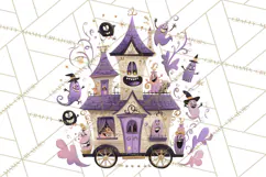 Vintage Halloween Parade Clipart PNG, Halloween Kids Png Product Image 2