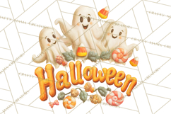 Vintage Halloween Parade Clipart PNG, Halloween Kids Png Product Image 4