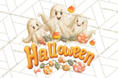 Vintage Halloween Parade Clipart PNG, Halloween Kids Png Product Image 4