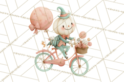 Vintage Halloween Parade Clipart PNG, Halloween Kids Png Product Image 5