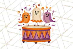 Vintage Halloween Parade Clipart PNG, Halloween Kids Png Product Image 2