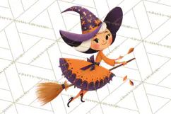Vintage Halloween Parade Clipart PNG, Halloween Kids Png Product Image 2