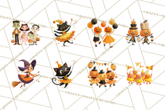 Vintage Halloween Parade Clipart PNG Product Image 4