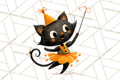 Vintage Halloween Parade Clipart PNG, Halloween Kids Png Product Image 3