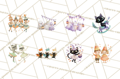 Vintage Halloween Parade Clipart PNG Product Image 3