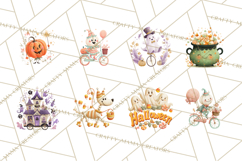 Vintage Halloween Parade Clipart PNG Product Image 8