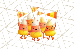 Vintage Halloween Parade Clipart PNG, Halloween Kids Png Product Image 5