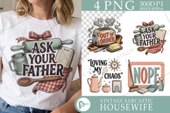 50s Sarcastic Domestic Burnout Design Product Image 1