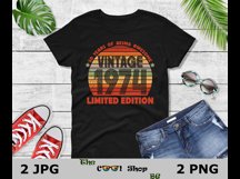 Vintage 1974 50 Years Of Being Awesome Png, Limited Edition Product Image 3