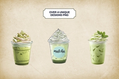 Mint Matcha Clipart 4 PNG Product Image 2