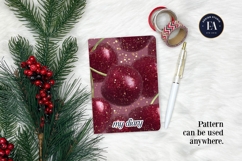 Glitter Coquette Cherry Pattern | Sparkly Glam Texture Paper Product Image 4