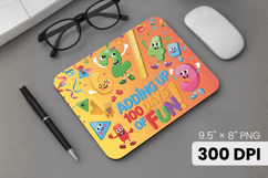 100 days of school Mouse Pad, Teacher PNG Sublimation Design Product Image 1