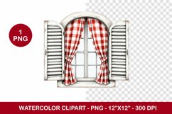 spring png watercolor clipart - window Product Image 1