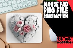 Spring 3D Heart Hole Mouse Pad Product Image 1