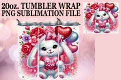 Magical Sublimation 20oz tumbler wrap, Valentines Product Image 1