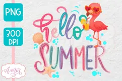 Summer PNG for Sublimation design, Pink flamingo shirt PNG Product Image 2