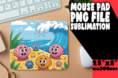 Joyful Mouse Pad Designs PNG, Summer Beach Product Image 1