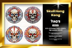 Skull Hong Kong Flag Wind Spinner Sublimation - 04 Variation Product Image 1