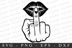 Middle Finger| SVG Cut files | Cricut Product Image 1