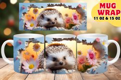 Sublimation Enchantment: Mug Wrap with Animal Whimsy Product Image 1