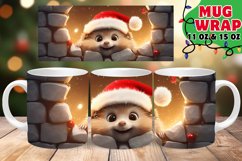 Snowy Soiree Animals Hole in Wall Xmas Wrap, 11oz, 15oz Product Image 1