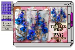 Golden Petal Glam 20oz Tumbler Designs Product Image 1