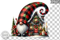 Christmas Gnome Sublimation - Clipart PNG Design Product Image 1