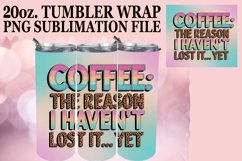 Coffee Quotes for Mom Tumbler | Glitter 20oz Sublimation Product Image 1