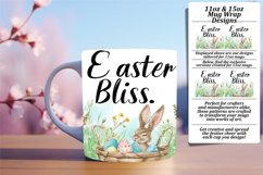 Easter Watercolor Mug Wrap - Sublimation Design Product Image 1