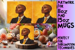 Vibrant Melanin Mug Wrap Product Image 1