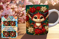 LUXE PNG Mug Wrap Design 15oz , Dragon Product Image 1