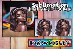 Lively dreams 11oz 15oz sublimation wrap, Afro Girl Product Image 1