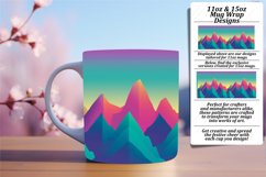 Sublimation Mug Wrap with Vibrant Gradient 11oz/15oz Product Image 1