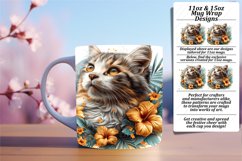 Quirky Cat Lover's Delight Sublimation Mug - 11oz/15oz Product Image 1