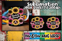 Sweet escapes 11oz 15oz sublimation wrap, Breast Cancer Product Image 1