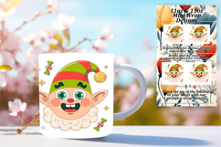 Playful 15oz Mug Wrap Png Artwork , Cute Christmas Product Image 1