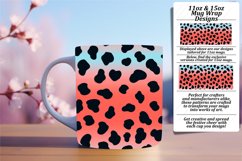 Chic Leopard Gradient Design Mug Wrap - 11oz 15oz Product Image 1