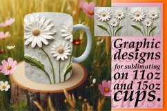 Blossom Elegance: 3D Mug Sublimation Product Image 1