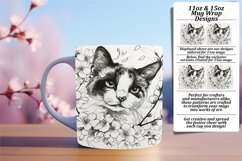 Playful Cats on Spring Mug Wraps Product Image 1